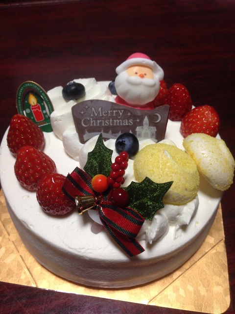 今年のクリスマスケーキ C I A O ねこまお